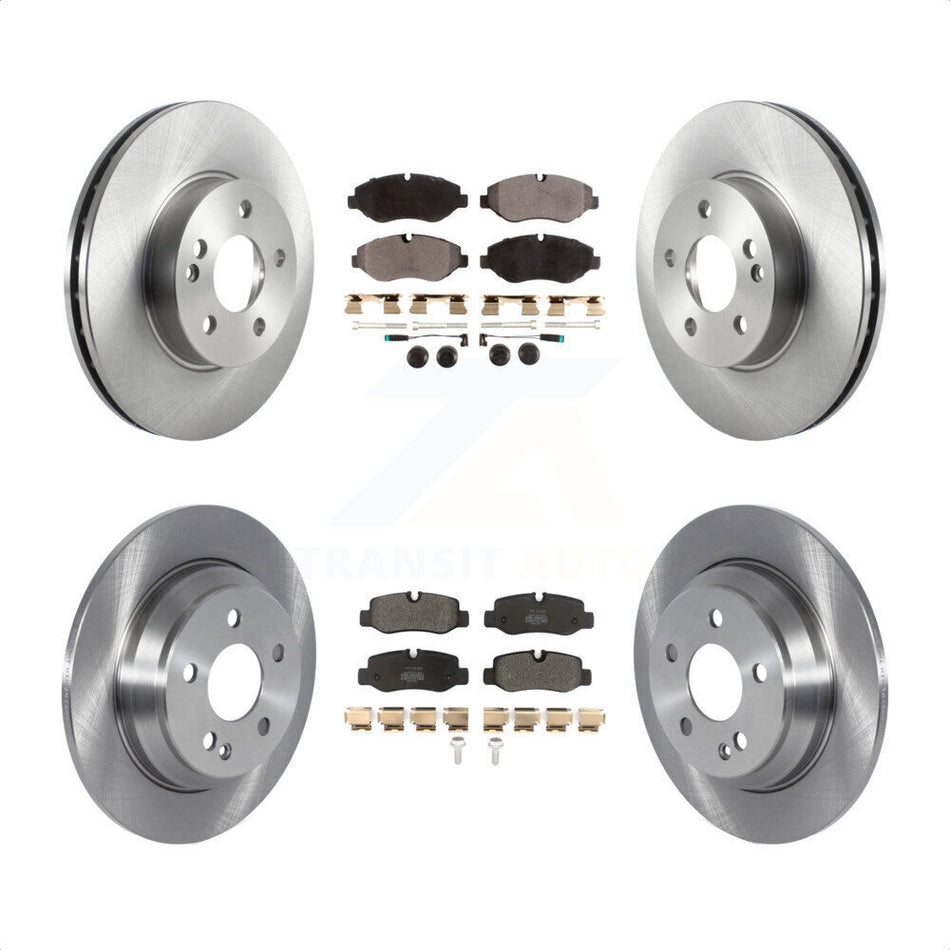 Front Rear Disc Brake Rotors And Semi-Metallic Pads Kit For 2016-2020 Mercedes-Benz Metris K8F-103509 by Transit Auto