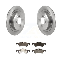 Rear Disc Brake Rotors And Semi-Metallic Pads Kit For 2007-2008 Mini Cooper Convertible With 280mm Diameter Rotor K8F-103517