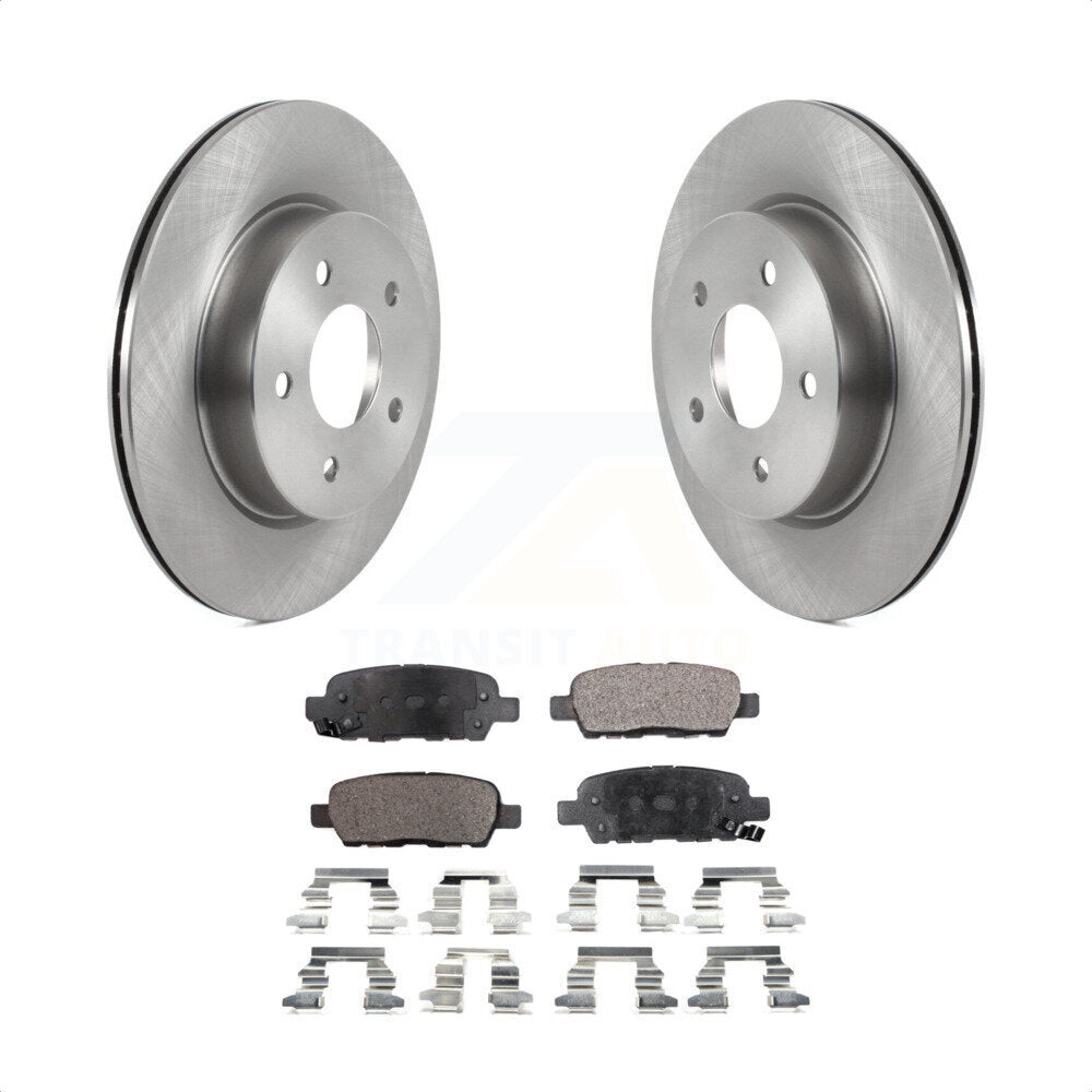 Rear Disc Brake Rotors And Semi-Metallic Pads Kit For Nissan Rogue Sport LEAF Qashqai K8F-103522 by Transit Auto