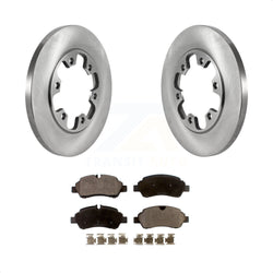 Rear Disc Brake Rotors And Semi-Metallic Pads Kit For 2015-2019 Ford Transit-350 HD With 6 Lug Wheels K8F-103523