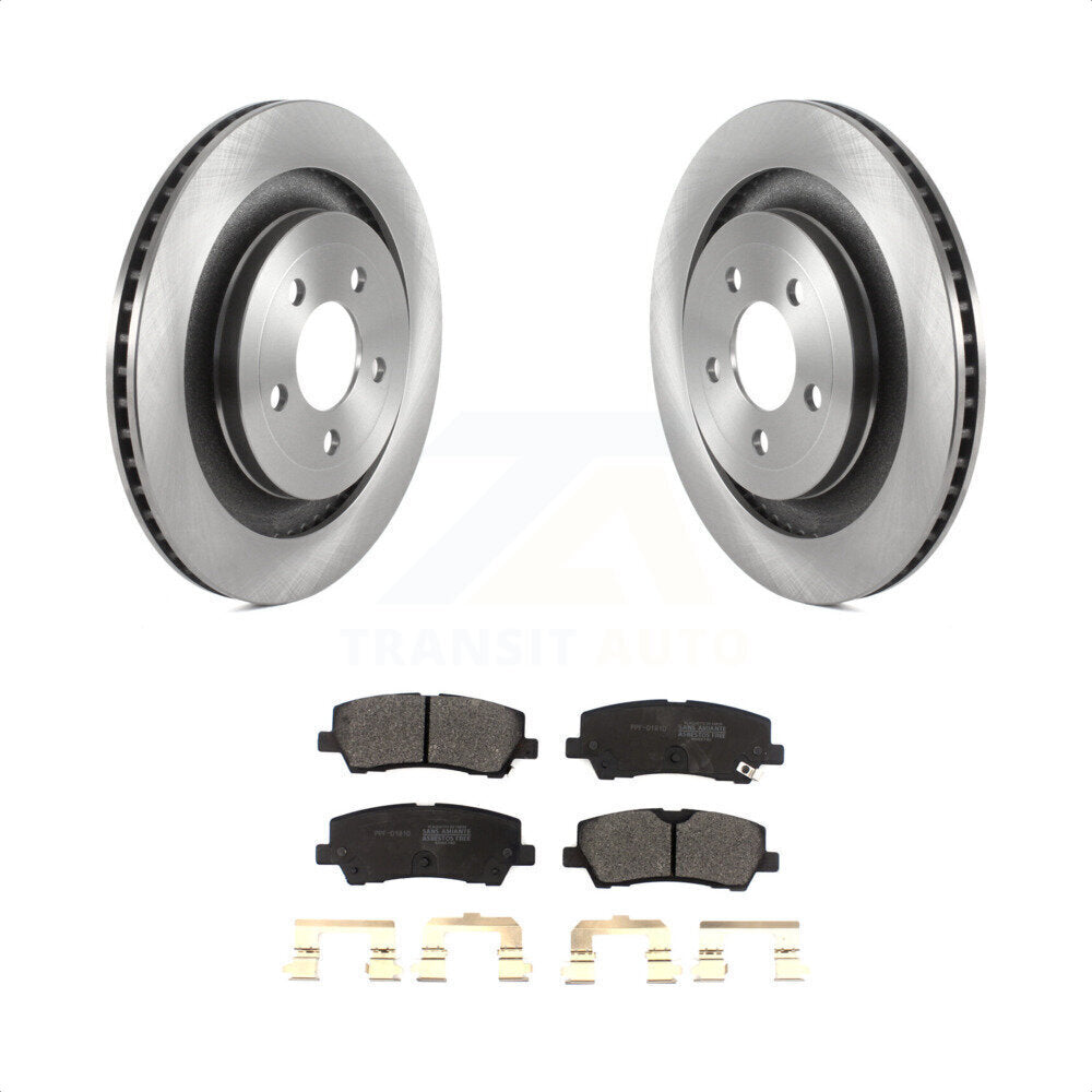 Rear Disc Brake Rotors And Semi-Metallic Pads Kit For Ford Mustang K8F-103524 by Transit Auto