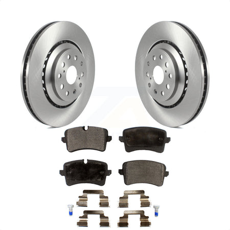 Rear Disc Brake Rotors And Semi-Metallic Pads Kit For Audi A8 Quattro S6 S7 S8 K8F-103533 by Transit Auto