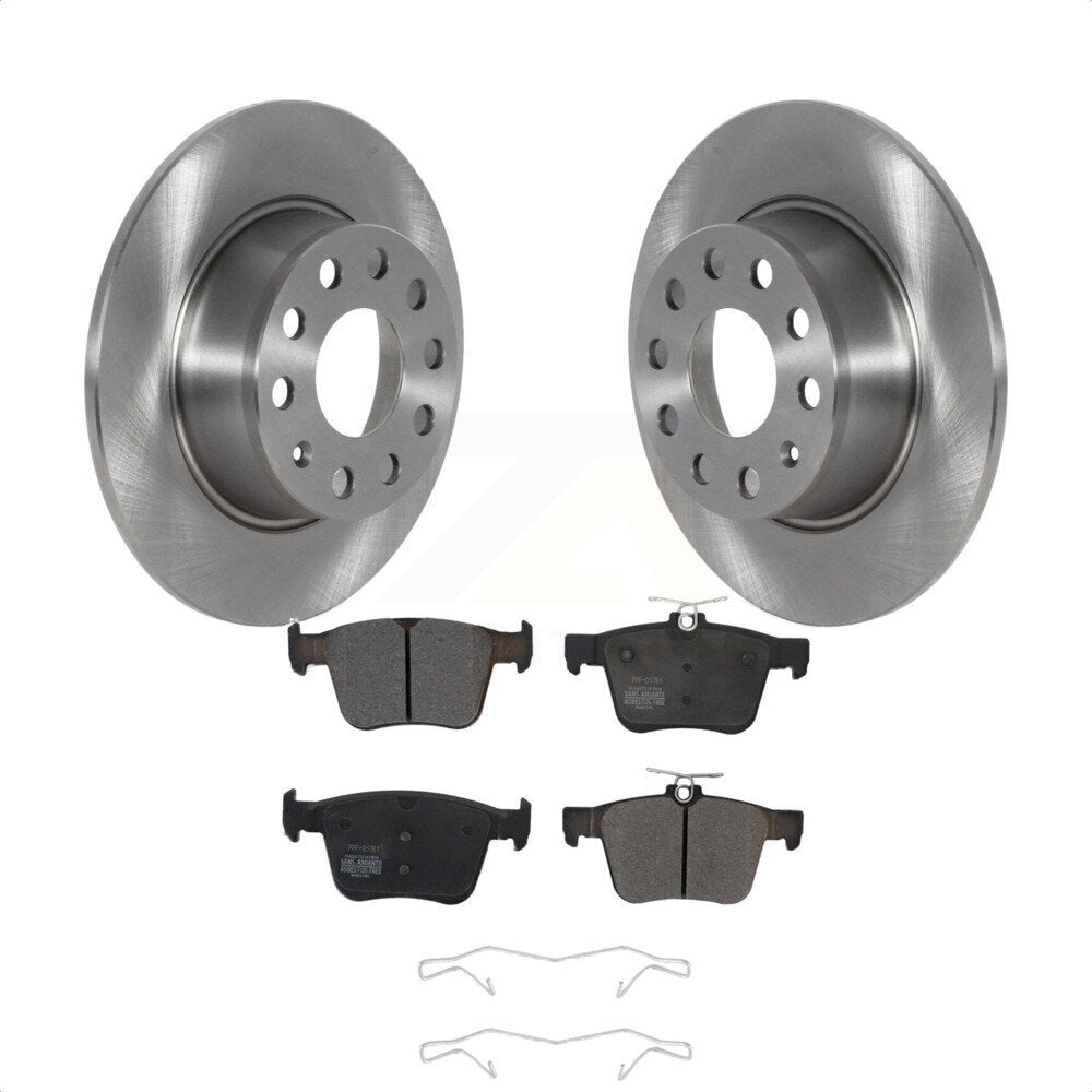 Rear Disc Brake Rotors And Semi-Metallic Pads Kit For Volkswagen Jetta Taos K8F-103534 by Transit Auto