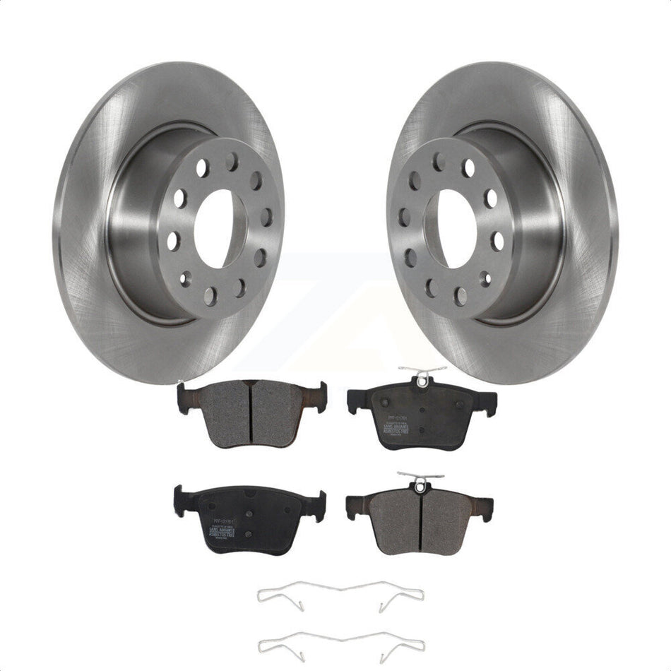 Rear Disc Brake Rotors And Semi-Metallic Pads Kit For Volkswagen Jetta Taos K8F-103534 by Transit Auto