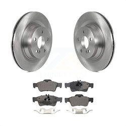 Rear Disc Brake Rotors And Semi-Metallic Pads Kit For Mercedes-Benz CLS550 E550 K8F-103542