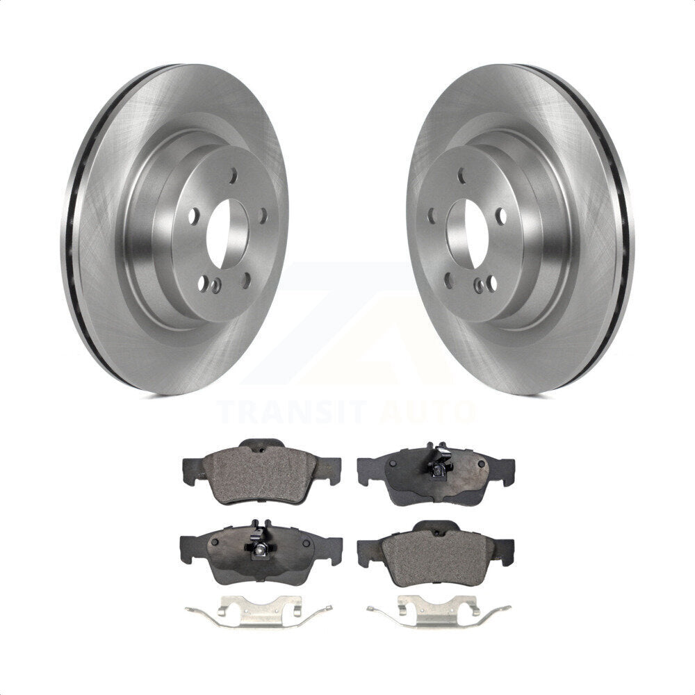 Rear Disc Brake Rotors And Semi-Metallic Pads Kit For Mercedes-Benz CLS550 E550 K8F-103542 by Transit Auto