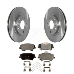 Front Disc Brake Rotors And Semi-Metallic Pads Kit For Kia Niro Hyundai Ioniq K8F-103560