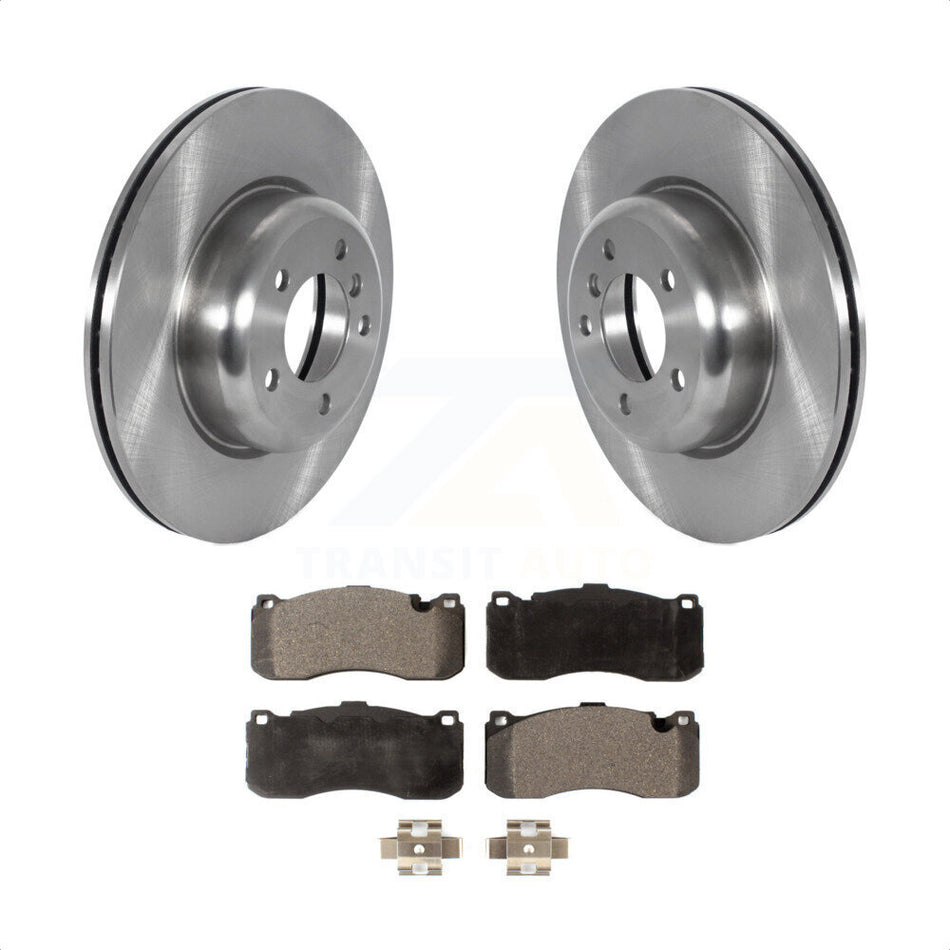 Front Disc Brake Rotors And Semi-Metallic Pads Kit For BMW 135i 135is K8F-103565 by Transit Auto