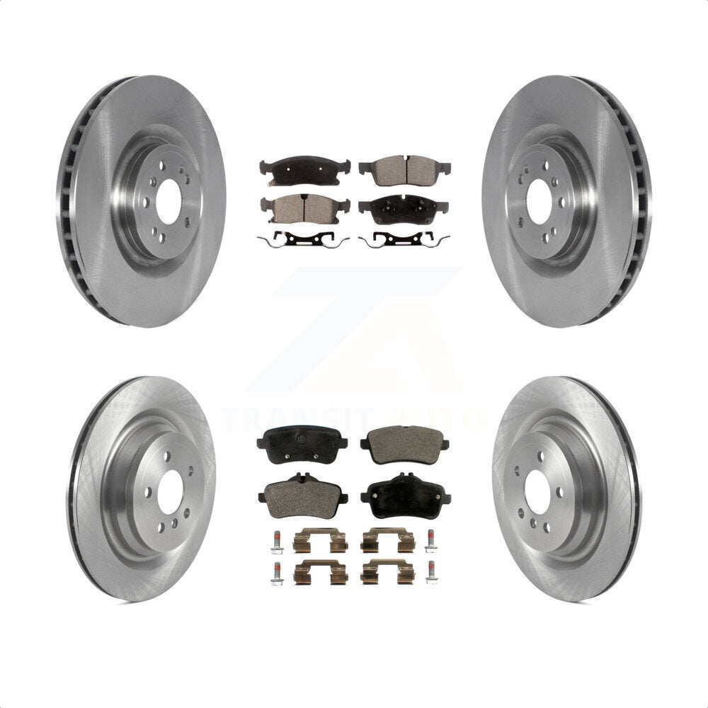 Front Rear Disc Brake Rotors And Semi-Metallic Pads Kit For Mercedes-Benz GLS450 GL450 GL350 ML250 K8F-103571 by Transit Auto