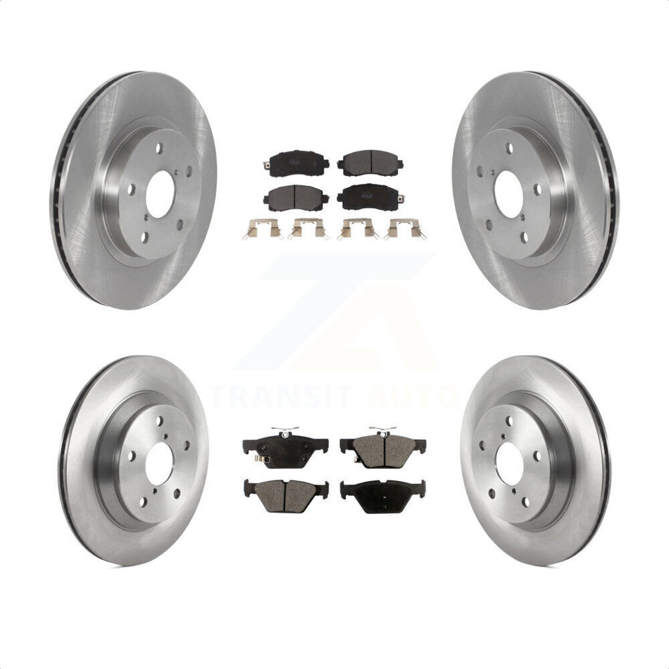 Front Rear Disc Brake Rotors And Semi-Metallic Pads Kit For Subaru Forester K8F-103580 by Transit Auto