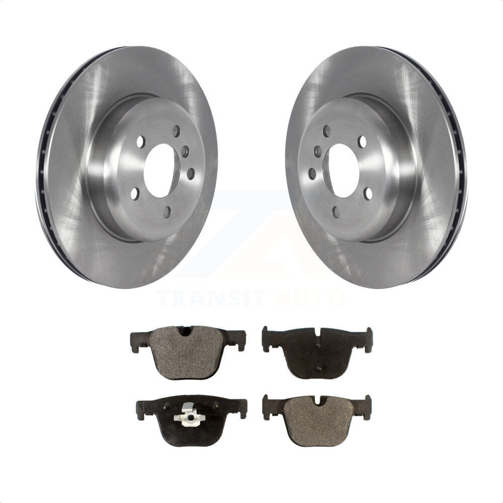 Rear Disc Brake Rotors And Semi-Metallic Pads Kit For BMW 340i GT xDrive K8F-103590 by Transit Auto