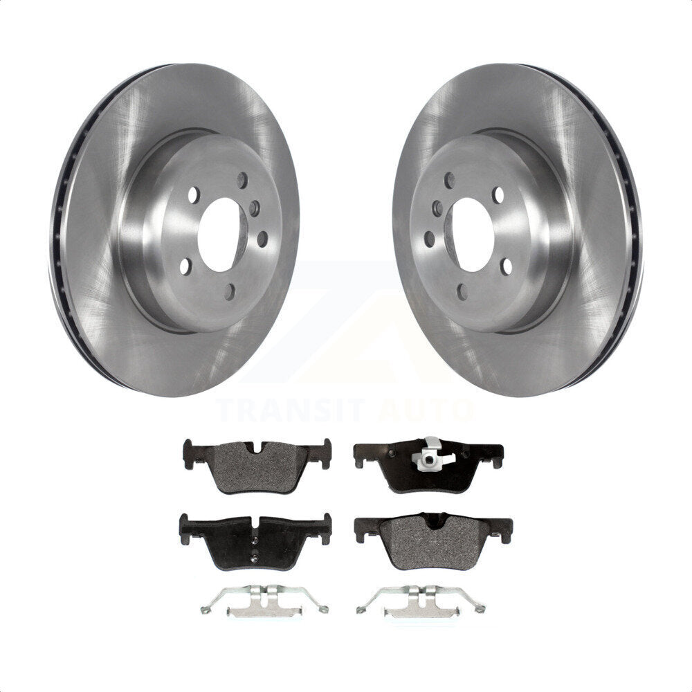 Rear Disc Brake Rotors And Semi-Metallic Pads Kit For BMW 330i GT xDrive 328i K8F-103593 by Transit Auto