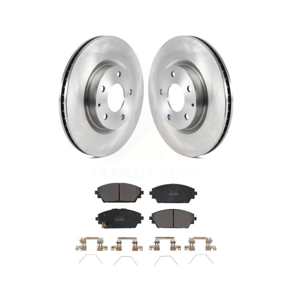 Front Disc Brake Rotors And Semi-Metallic Pads Kit For Mazda 3 K8F-103600 by Transit Auto