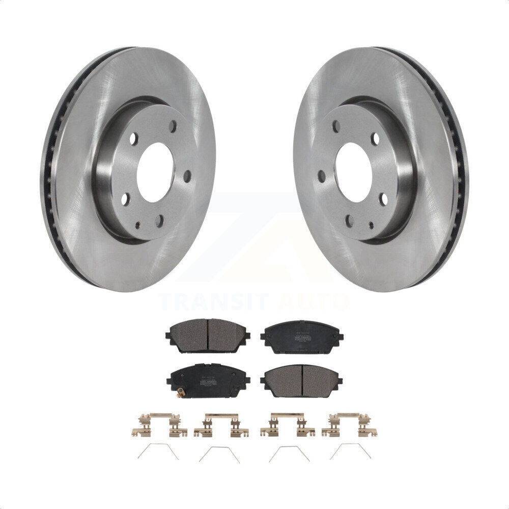 Front Disc Brake Rotors And Semi-Metallic Pads Kit For Mazda 3 K8F-103601 by Transit Auto