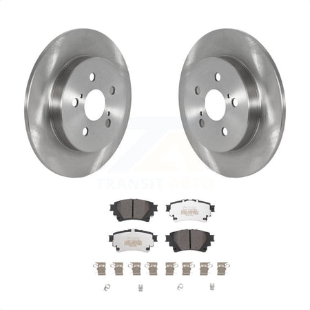 Rear Disc Brake Rotors And Semi-Metallic Pads Kit For Toyota Corolla With Electric Parking K8F-103634 by Transit Auto