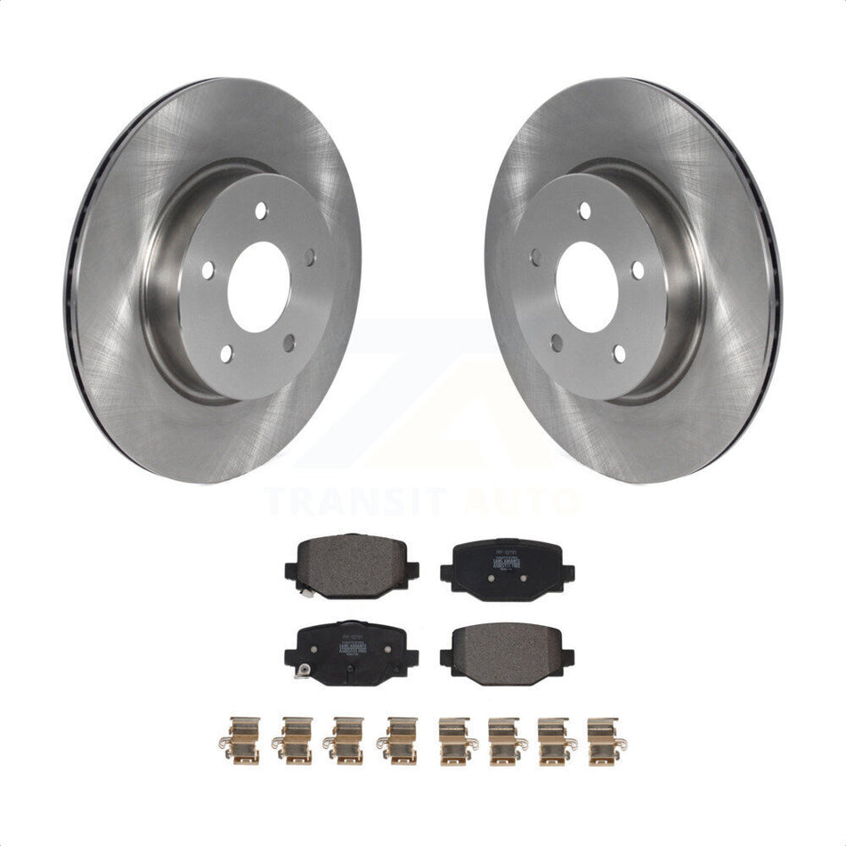 Rear Disc Brake Rotors And Semi-Metallic Pads Kit For INFINITI QX50 QX55 K8F-103676 by Transit Auto