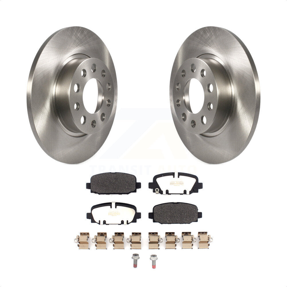 Rear Disc Brake Rotors And Semi-Metallic Pads Kit For Jeep Compass K8F-103702 by Transit Auto