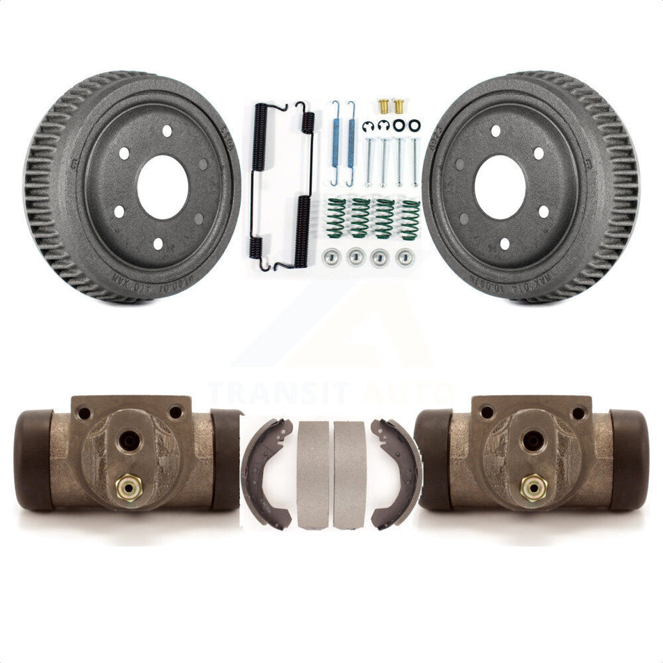 Rear Brake Drum Shoes Spring And Cylinders Kit For 1992-1999 Chevrolet K1500 With 10" Diameter K8N-100410 by Transit Auto