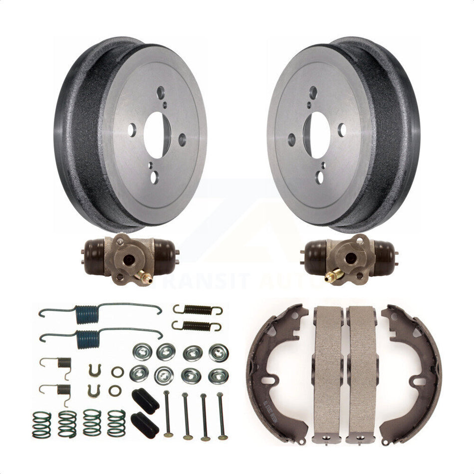 Rear Brake Drum Shoes Spring And Cylinders Kit (6Pc) For Toyota Corolla Non-ABS K8N-100483 by Transit Auto