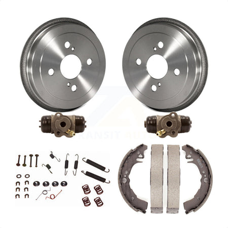 Rear Brake Drum Shoes Spring And Cylinders Kit (6Pc) For 2000-2005 Toyota Echo K8N-100496 by Transit Auto