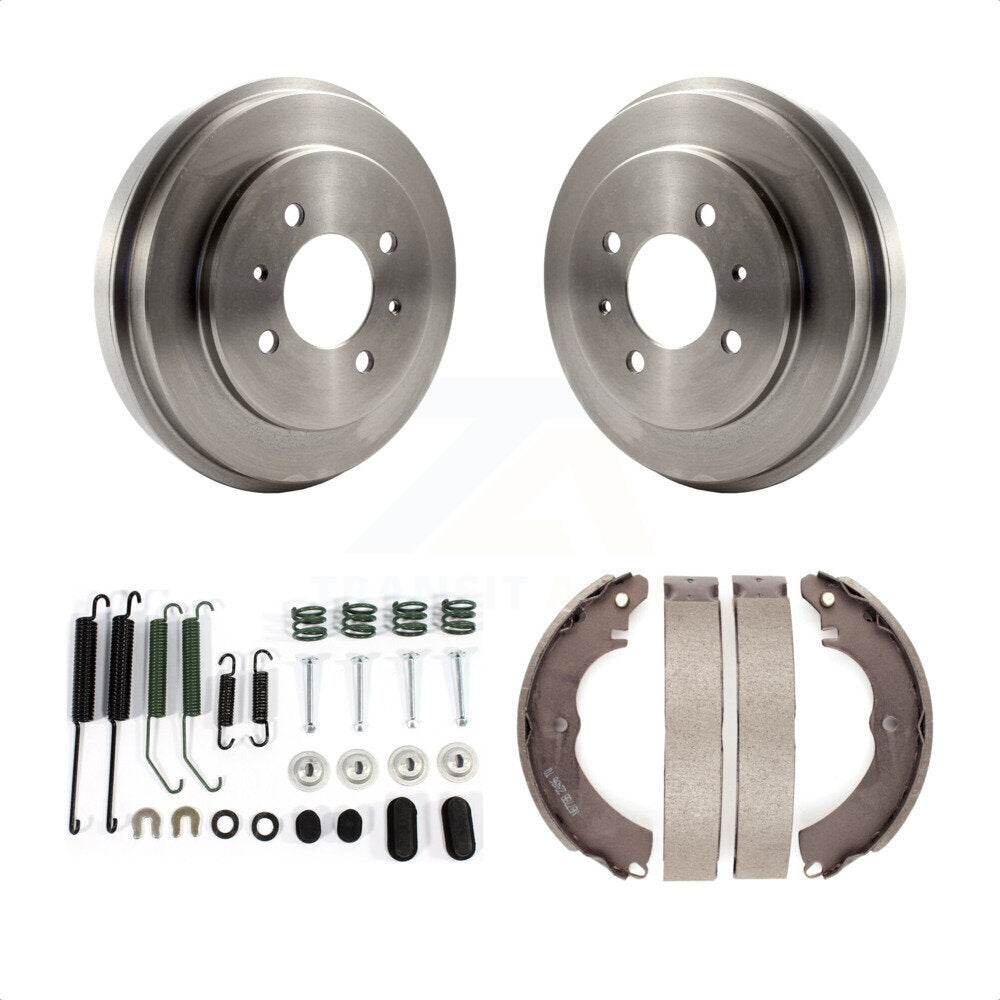 Rear Brake Drum Shoes And Spring Kit For 2007 Mitsubishi Lancer LS Diamond With 14" Factory Wheels K8N-100551 by Transit Auto