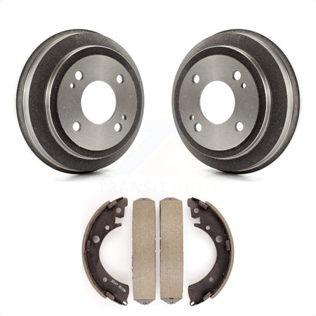 Rear Brake Drum Shoes Kit For 1993-1995 Honda Civic EX DX with Coupe Manual transmission K8N-100568 by Transit Auto