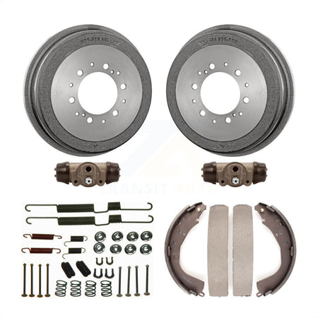 Rear Brake Drum Shoes Spring And Cylinders Kit (6Pc) For 2001 Toyota 4Runner Limited Base SR5 K8N-100618 by Transit Auto