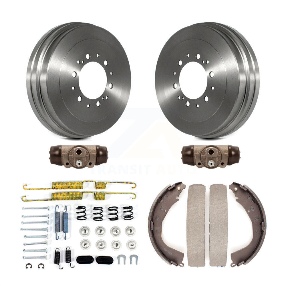 Rear Brake Drum Shoes Spring And Cylinders Kit (6Pc) For Toyota Tundra K8N-100627 by Transit Auto