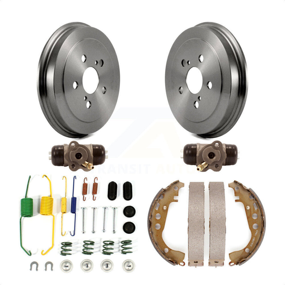 Rear Brake Drum Shoes Spring And Cylinders Kit (6Pc) For 2008 Toyota Prius K8N-100630 by Transit Auto