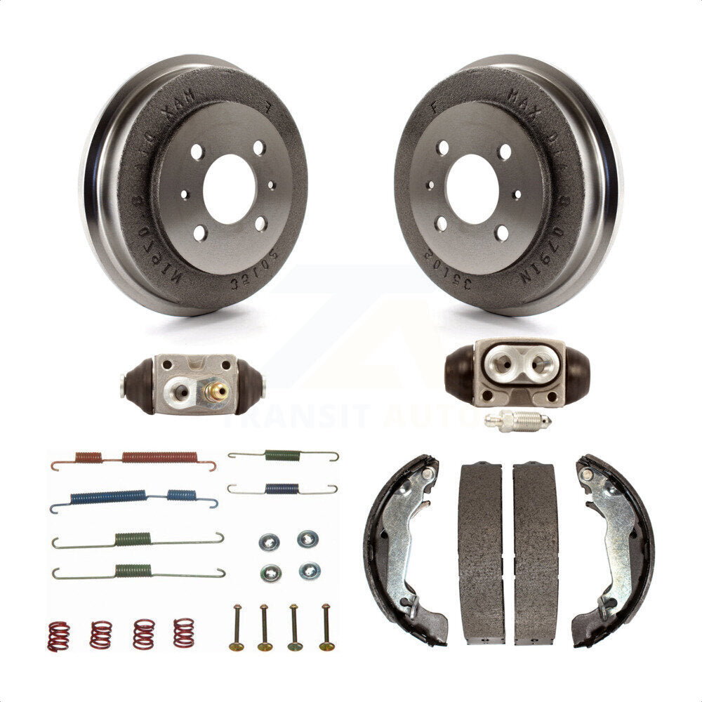 Rear Brake Drum Shoes Spring And Cylinders Kit (6Pc) For 2003-2005 Hyundai Accent K8N-100631 by Transit Auto