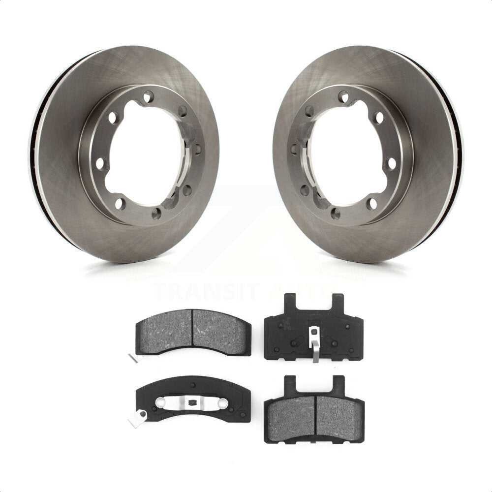 Front Disc Brake Rotors And Semi-Metallic Pads Kit For Dodge Ram 2500 K3500 3500 Chevrolet GMC K8S-100012 by Transit Auto