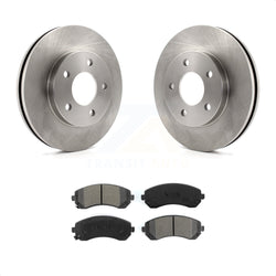 Front Disc Brake Rotors And Semi-Metallic Pads Kit For Buick Rendezvous Pontiac Aztek K8S-100026