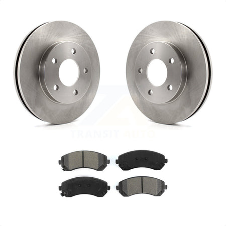 Front Disc Brake Rotors And Semi-Metallic Pads Kit For Buick Rendezvous Pontiac Aztek K8S-100026 by Transit Auto