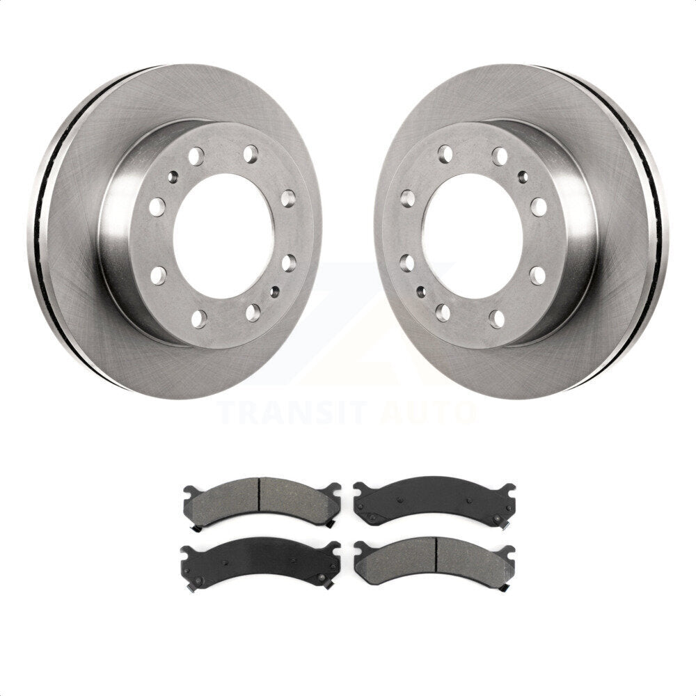 Front Disc Brake Rotors And Semi-Metallic Pads Kit For Chevrolet Express 3500 GMC Savana Silverado HD Sierra Classic 4500 K8S-100027 by Transit Auto