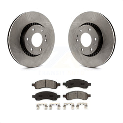 Front Disc Brake Rotors And Semi-Metallic Pads Kit For Chevrolet Trailblazer GMC Envoy EXT XL Buick Rainier Saab 9-7x Isuzu Ascender SSR K8S-100029