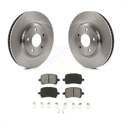 Front Disc Brake Rotors And Semi-Metallic Pads Kit For Chevrolet Malibu Pontiac G6 Cobalt Saturn Aura G5 K8S-100039