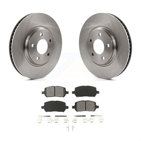 Front Disc Brake Rotors And Semi-Metallic Pads Kit For 2010 Pontiac G5 With Rear Brakes K8S-100040 by Transit Auto