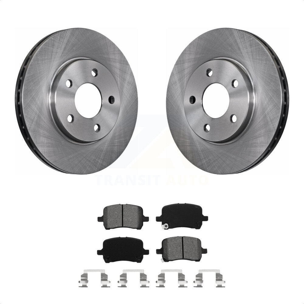 Front Disc Brake Rotors And Semi-Metallic Pads Kit For Chevrolet Malibu K8S-100045 by Transit Auto