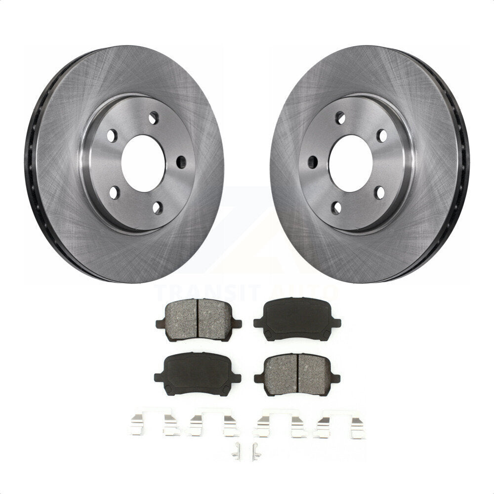 Front Disc Brake Rotors And Semi-Metallic Pads Kit For Chevrolet Malibu Pontiac G6 K8S-100046 by Transit Auto