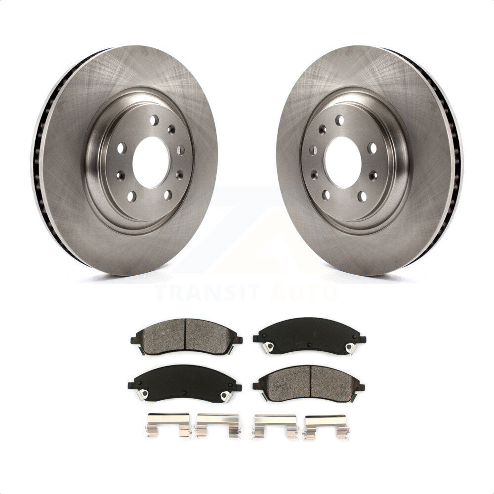 Front Disc Brake Rotors And Semi-Metallic Pads Kit For Cadillac CTS STS Pontiac Bonneville K8S-100048 by Transit Auto