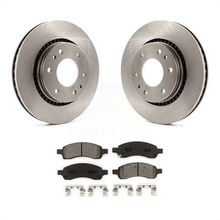 Front Disc Brake Rotors And Semi-Metallic Pads Kit For Chevrolet Trailblazer GMC Envoy Buick Rainier Isuzu Ascender K8S-100054 by Transit Auto