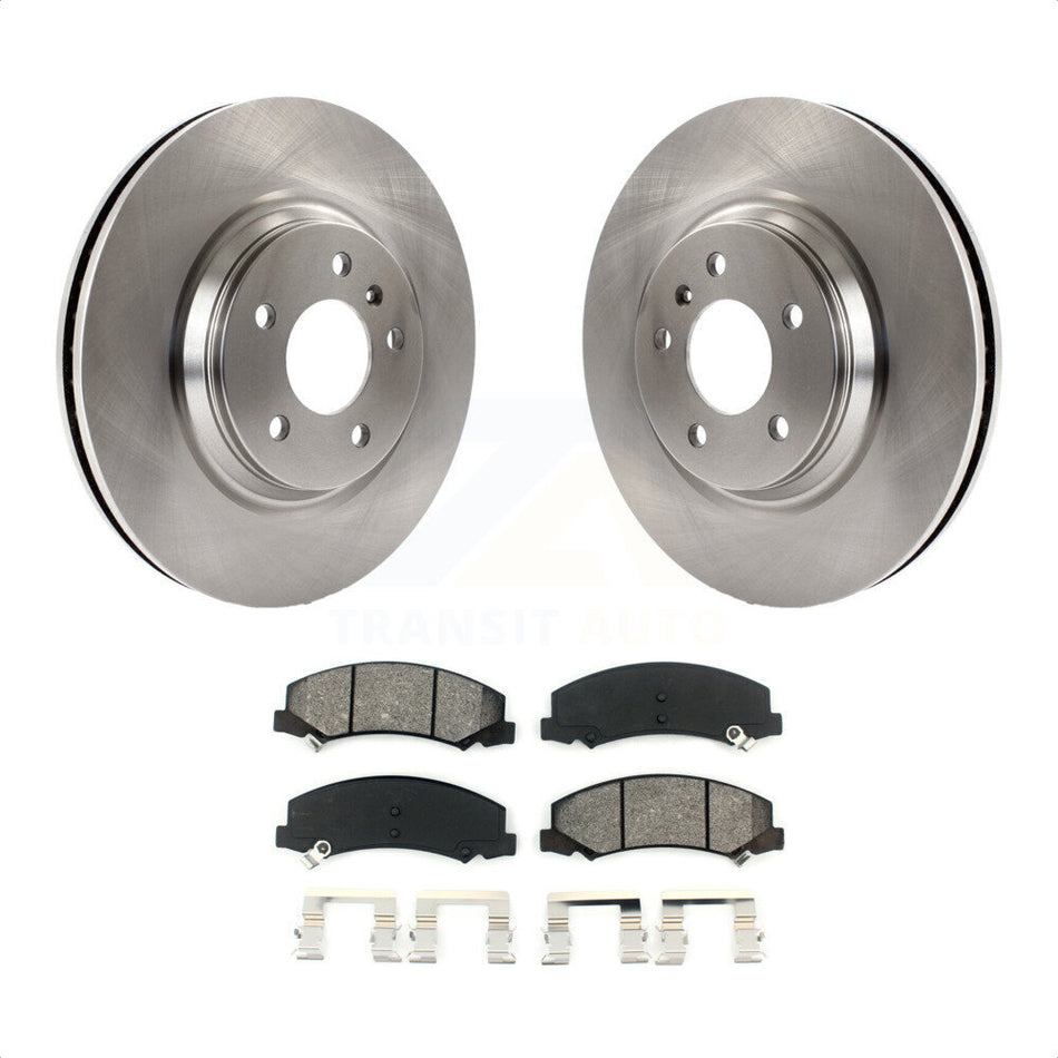 Front Disc Brake Rotors And Semi-Metallic Pads Kit For Chevrolet Buick Lucerne Impala Cadillac DTS Limited LaCrosse Allure K8S-100057 by Transit Auto