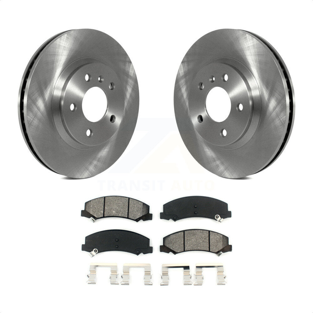 Front Disc Brake Rotors And Semi-Metallic Pads Kit For Chevrolet Impala Buick Lucerne Limited Monte Carlo K8S-100058 by Transit Auto