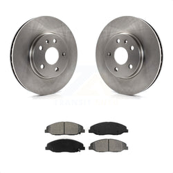Front Disc Brake Rotors And Semi-Metallic Pads Kit For Cadillac CTS K8S-100070