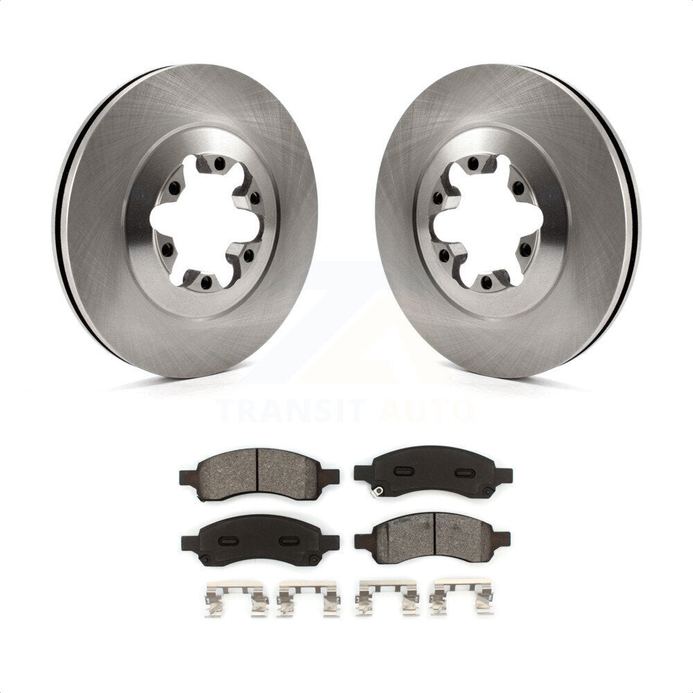 Front Disc Brake Rotors And Semi-Metallic Pads Kit For Chevrolet Colorado GMC Canyon K8S-100071 by Transit Auto