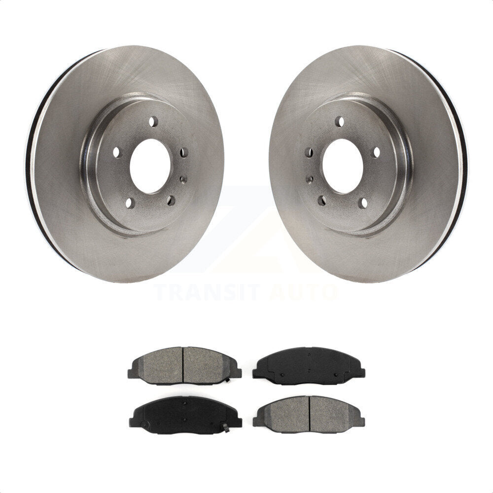 Front Disc Brake Rotors And Semi-Metallic Pads Kit For 2009-2011 Cadillac STS With 316mm Diameter Rotor Performance Brakes or Base K8S-100072 by Transit Auto