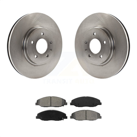 Front Disc Brake Rotors And Semi-Metallic Pads Kit For 2009-2011 Cadillac STS With 316mm Diameter Rotor Performance Brakes or Base K8S-100072 by Transit Auto