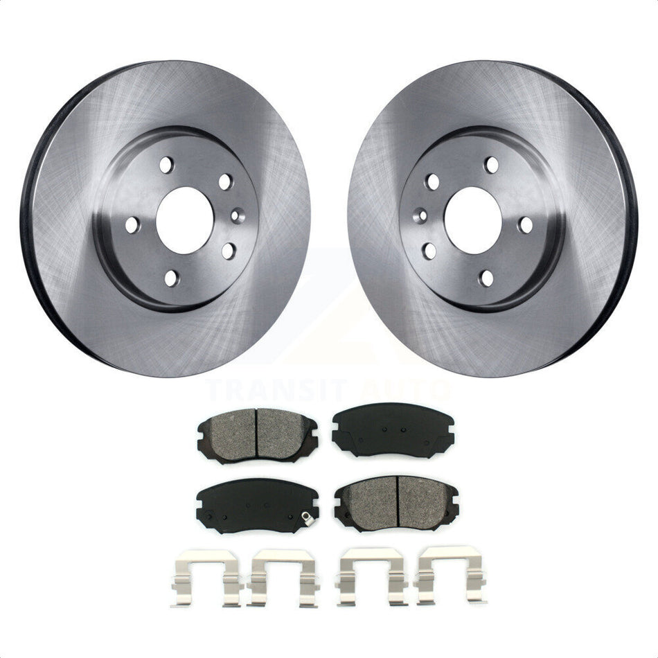 Front Disc Brake Rotors And Semi-Metallic Pads Kit For Chevrolet Equinox GMC Terrain Malibu Buick Impala LaCrosse Regal Limited Allure K8S-100075 by Transit Auto