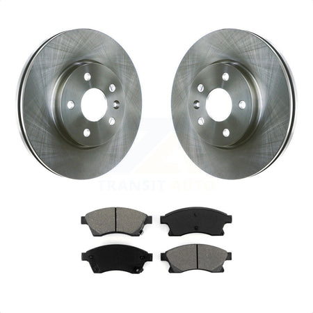 Front Disc Brake Rotors And Semi-Metallic Pads Kit For Chevrolet Cruze Sonic Limited K8S-100078 by Transit Auto