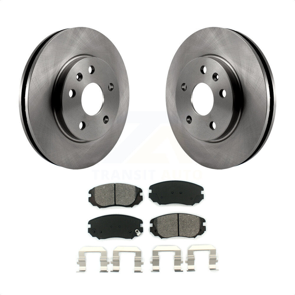 Front Disc Brake Rotors And Semi-Metallic Pads Kit For Chevrolet Malibu Buick LaCrosse Regal Limited K8S-100080 by Transit Auto